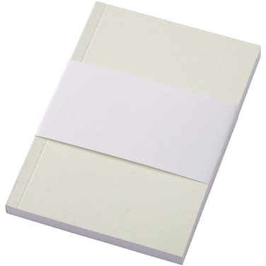 Logotrade reklamprodukter bild: Novella Austen A6 anteckningsbok med mjukt omslag av återvunnet material, 100 ark