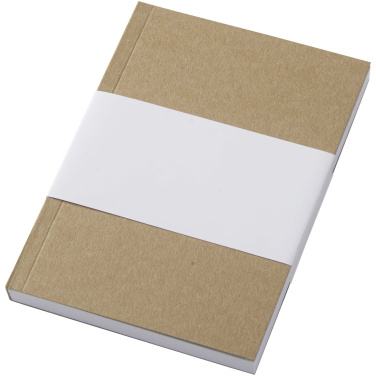 Logotrade reklamprodukter bild: Novella Austen A6 anteckningsbok med återvunnet mjukt omslag med kraftpapper, 100 ark