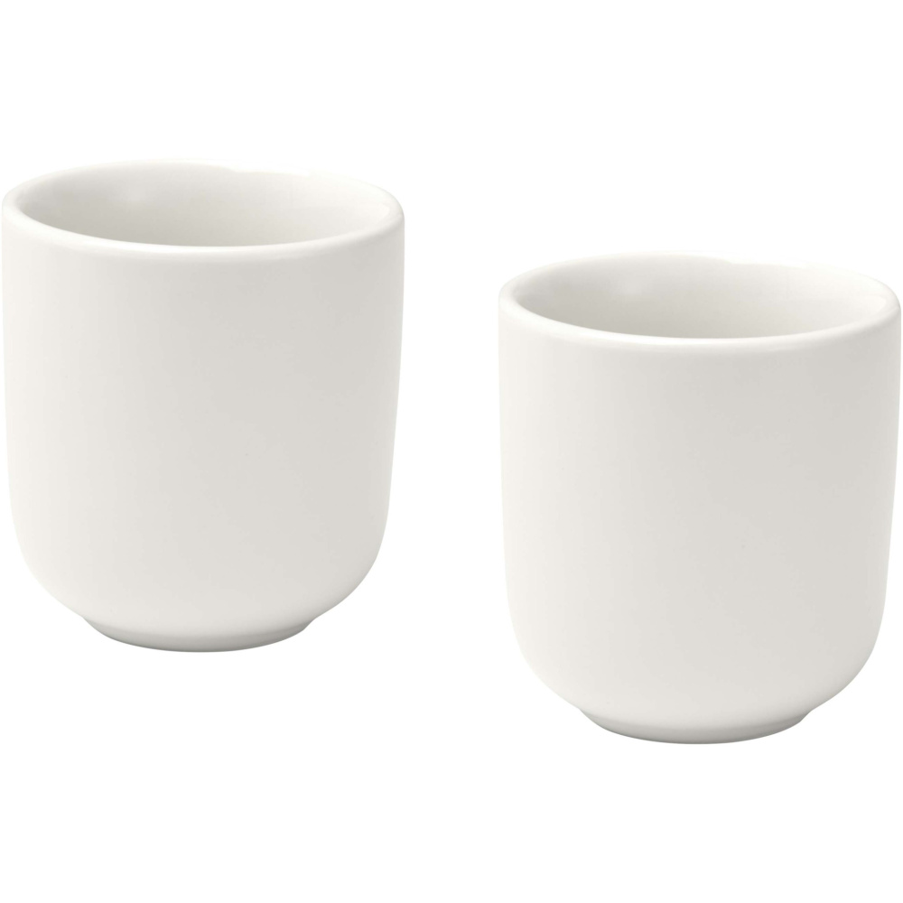 Logotrade reklamprodukter bild: Male 90 ml espressokoppar av keramik – set om två