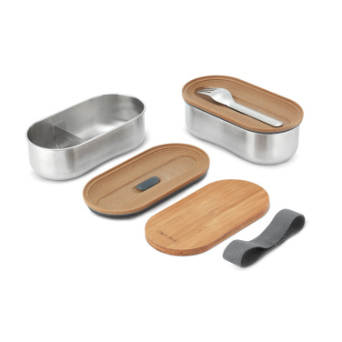 Logotrade presentreklam bild: Black+Blum Dubbel Rostfri Bento-låda