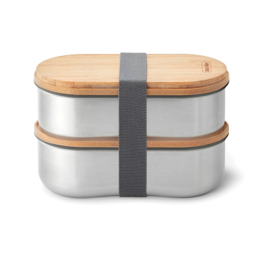 Logotrade profilreklam bild: Black+Blum Dubbel Rostfri Bento-låda