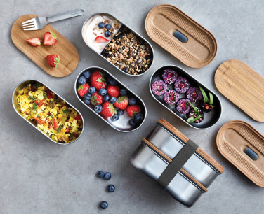 Logotrade presentreklam bild: Black+Blum Dubbel Rostfri Bento-låda