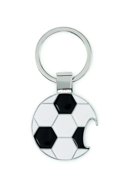 Logotrade profilreklam bild: Fotbollsnyckelring med öppnare
