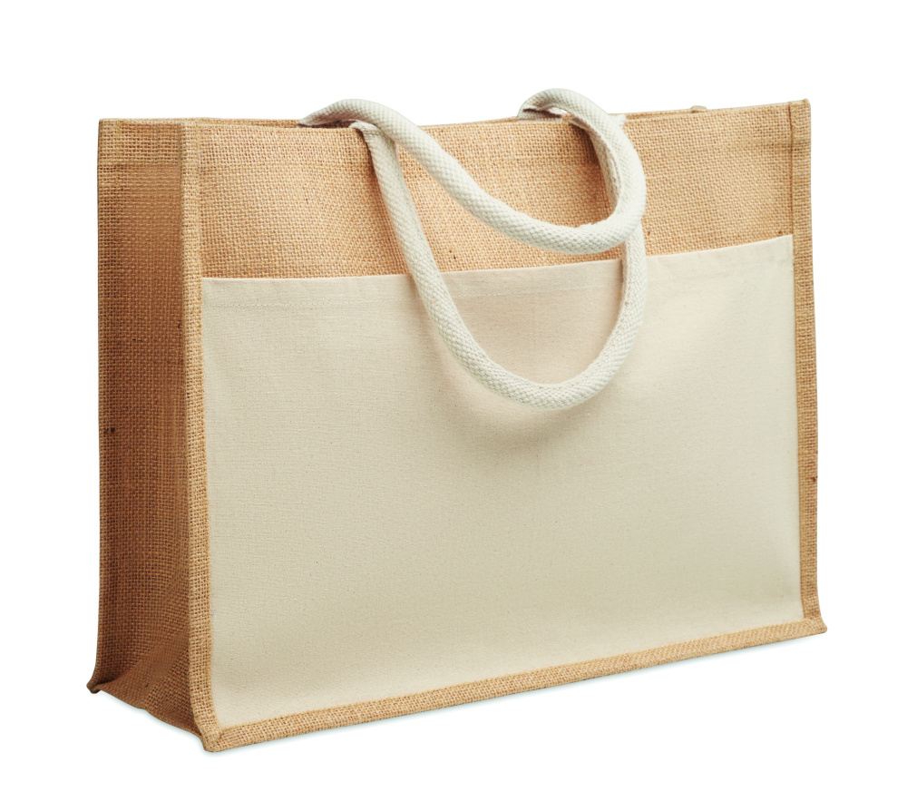 Logotrade profilprodukter bild: Kasse i bomull/jute 280gsm