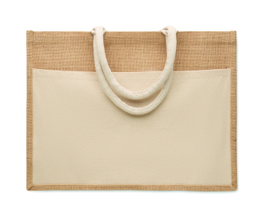 Logotrade reklamprodukter bild: Kasse i bomull/jute 280gsm