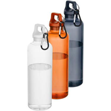 Logotrade profilreklam bild: Oregon 750 ml vattenflaska av RCS-certifierad återvunnen plast med karbinhake