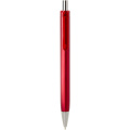 Feld kulspetspenna med metallfinish (svart bläck) av RCS-återvunnet material, Röd