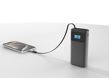 Logotrade profilprodukter bild: Quantom RCS ultrasnabb PD45W 10.000mAh powerbank med display