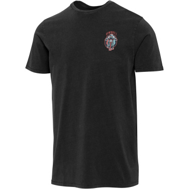 Logotrade kampanjprodukter bild: Nanaimo 160 g/m2 kortärmad tvättad T-shirt för herr